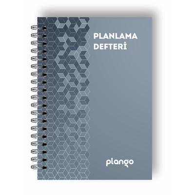Gri Örgü Günlük Planlayıcı Defter - Daily Planner - Ders Çalışma Planlayıcı Defteri - Planlama Defte
