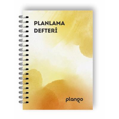 Sarı Suluboya Günlük Planlayıcı Defter - Daily Planner - Ders Çalışma Planlayıcı Defteri - Planlama