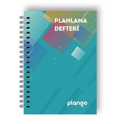 Turkuaz Kareler Günlük Planlayıcı Defter - Daily Planner - Ders Çalışma Planlayıcı Defteri - Planlam